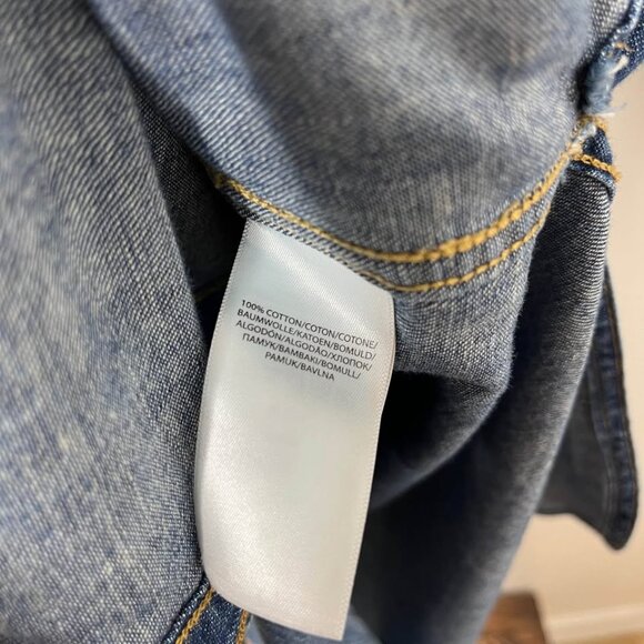 Polo Ralph Lauren Western Denim Knee Length Shirt Dress [size M] - Picture 10 of 12